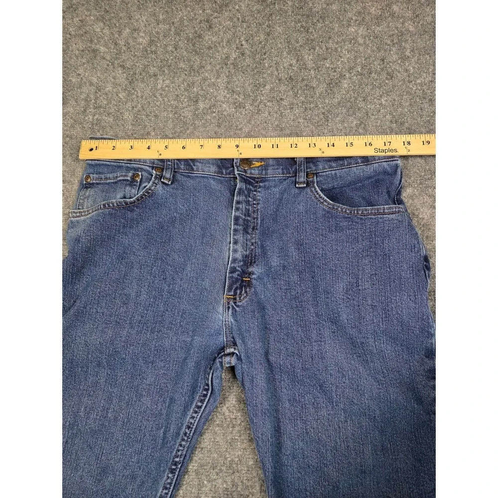 Wrangler Regular Fit Jeans Mens 36x29 Blue Denim‎ Straight Leg Stretch Comfort